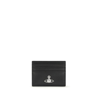 Vivienne Westwood Orb Black Polyurethane Card Holder