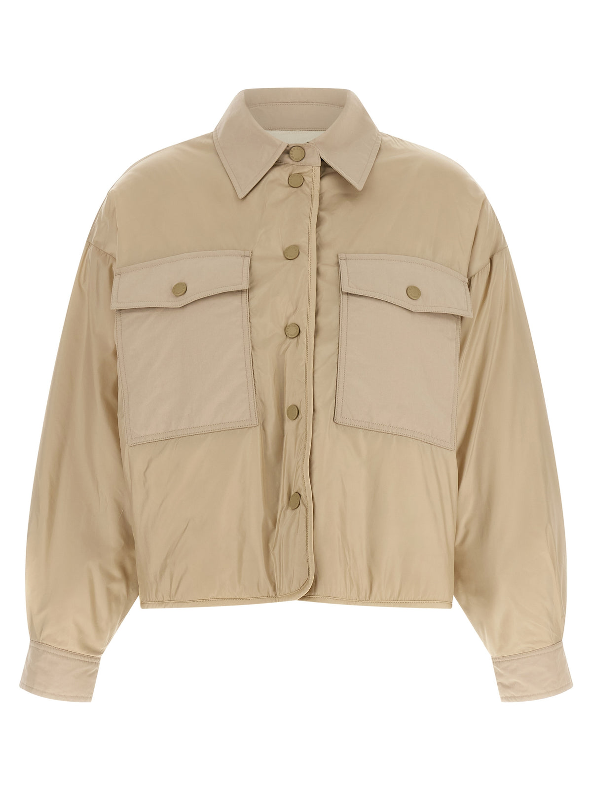 Weekend Max Mara Beige Padded Shirt Jacket