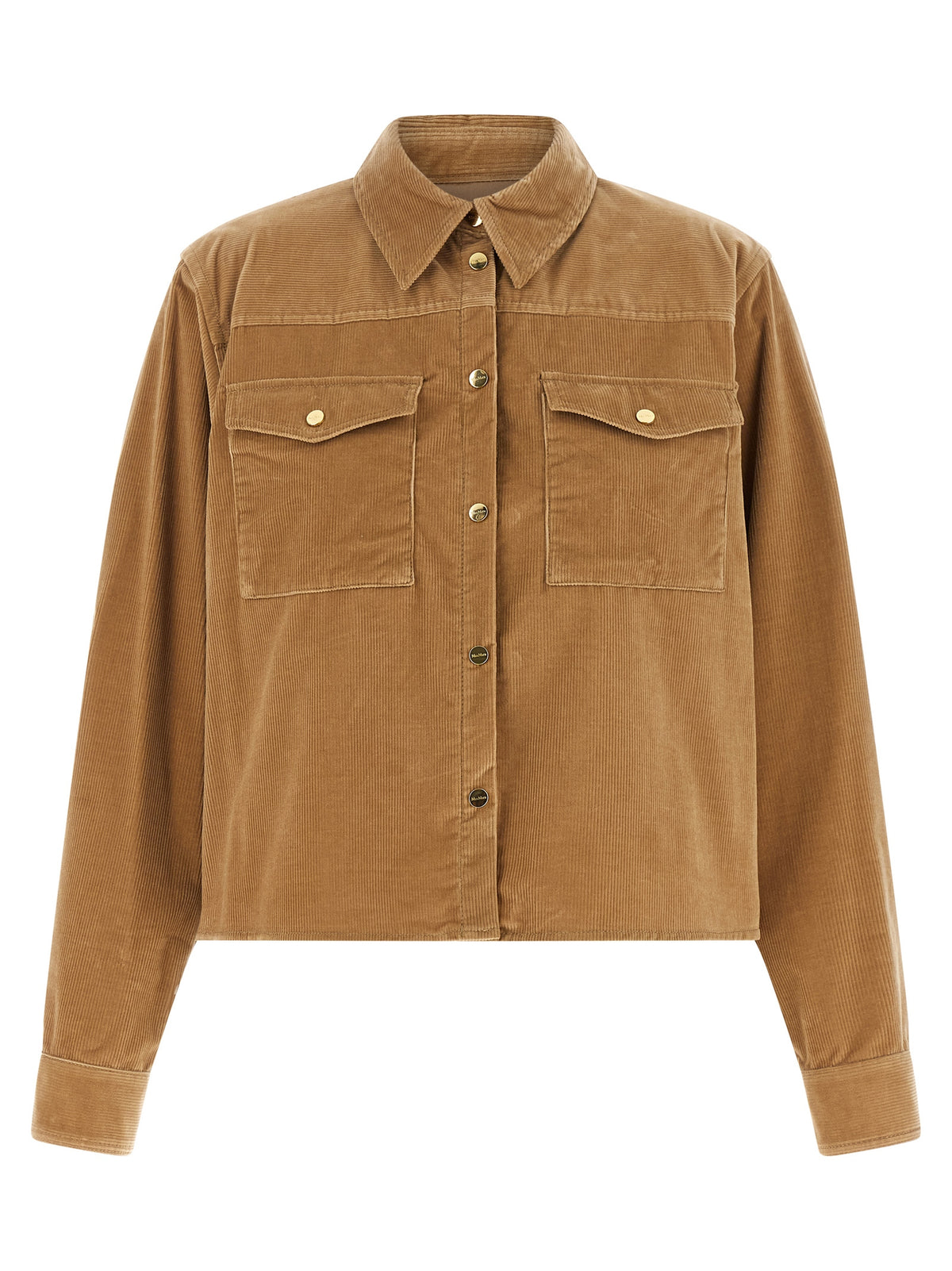 Max Mara Studio Beige Corduroy Overshirt