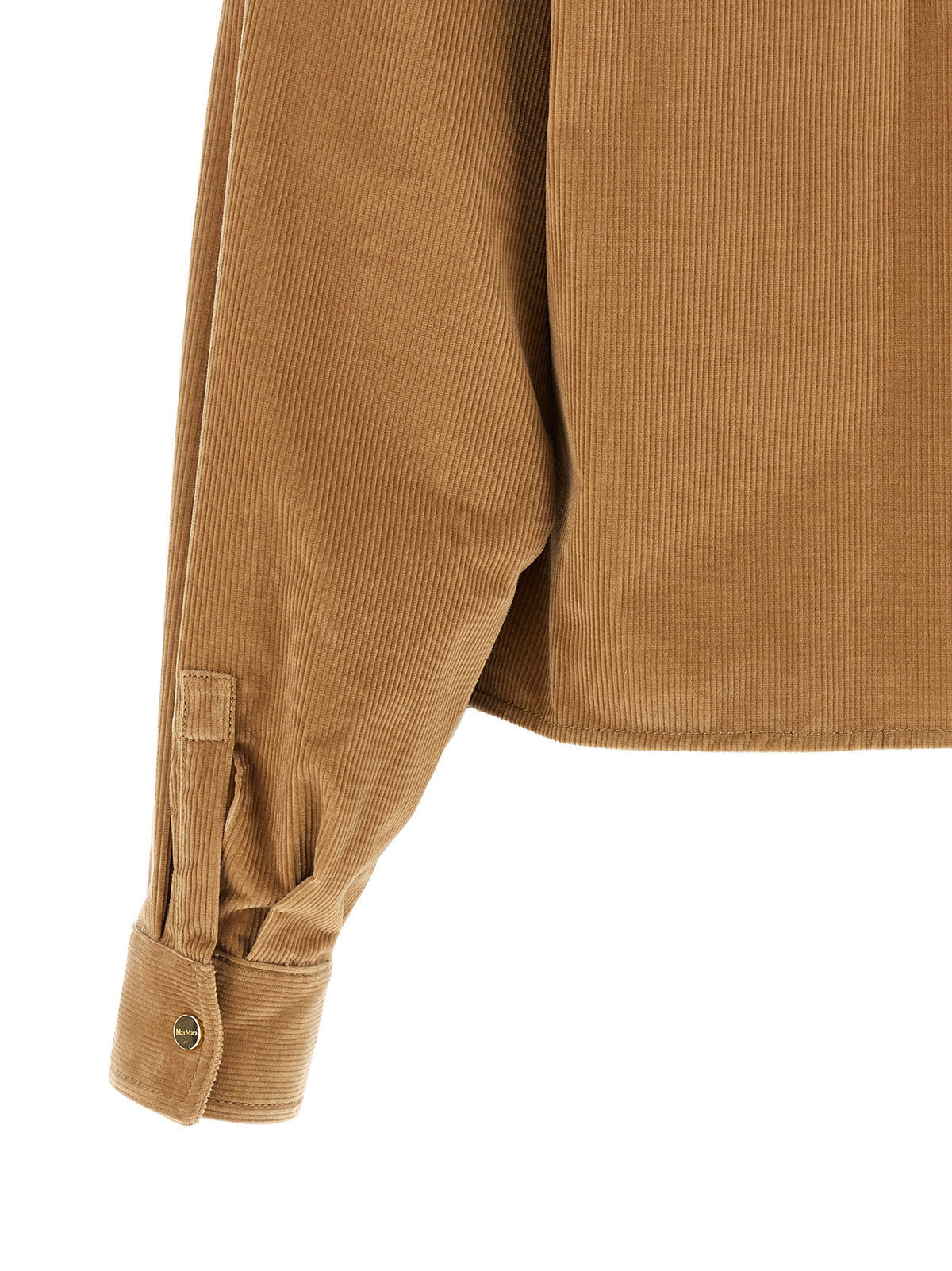 Max Mara Studio Beige Corduroy Overshirt