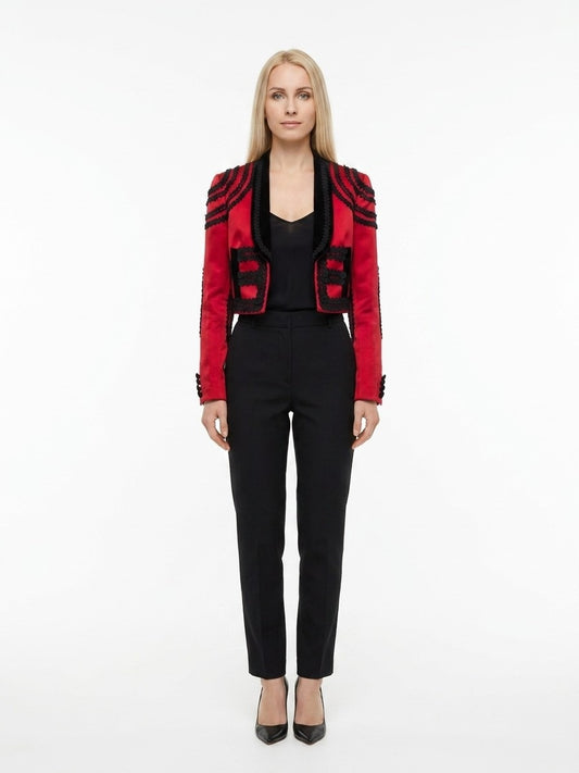 Dolce & Gabbana Bicolor Cotton Full-Length Jacket