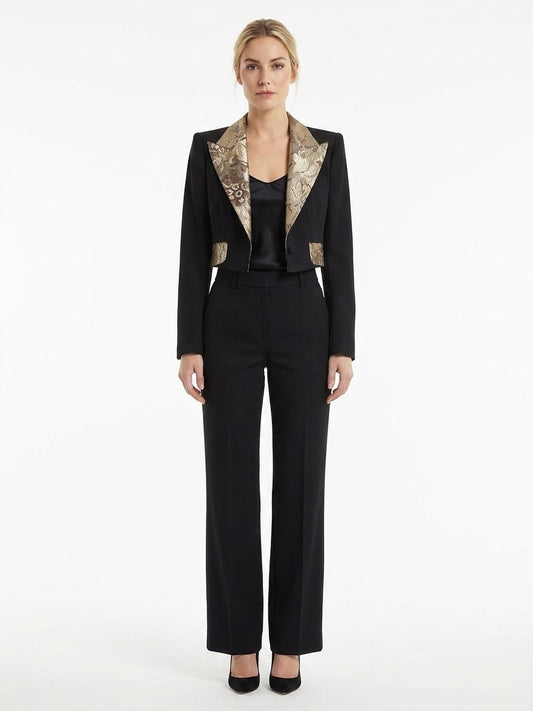 Dolce & Gabbana Black Elastane Jacket