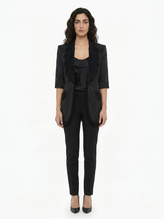 Dolce & Gabbana Black Silk Jacket