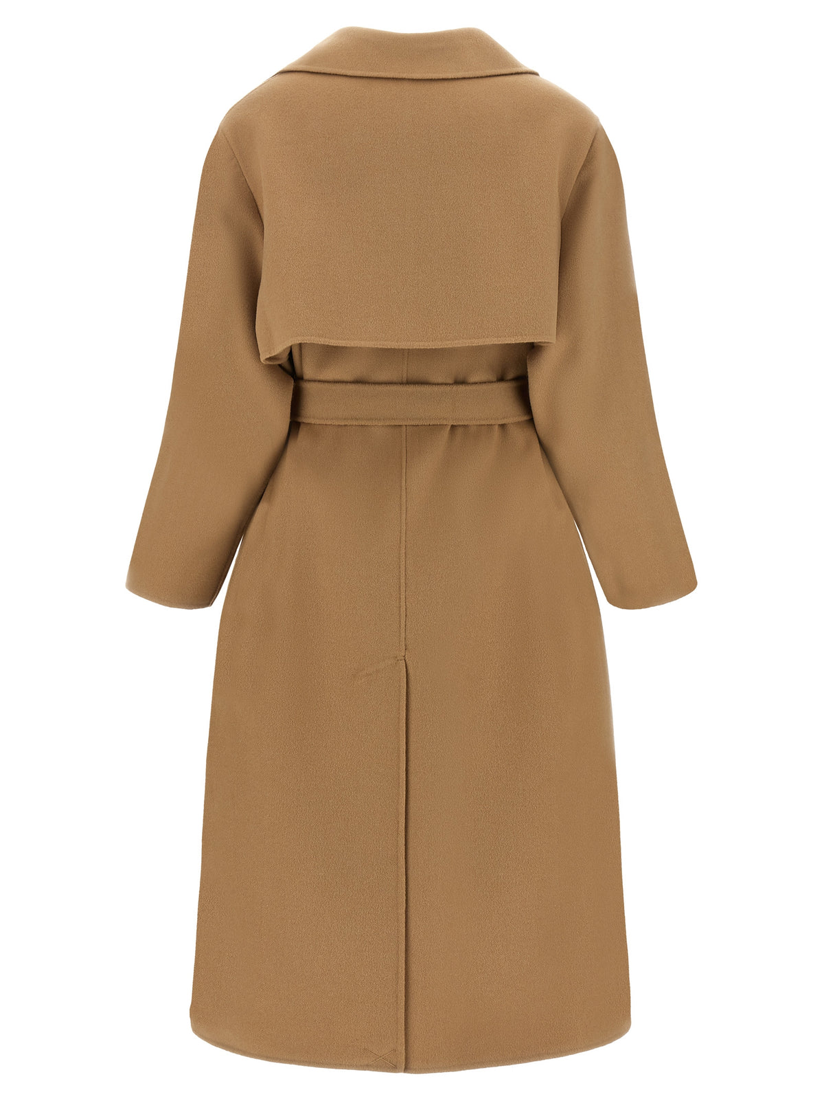 Weekend Max Mara Operoso Beige Virgin Wool Coat