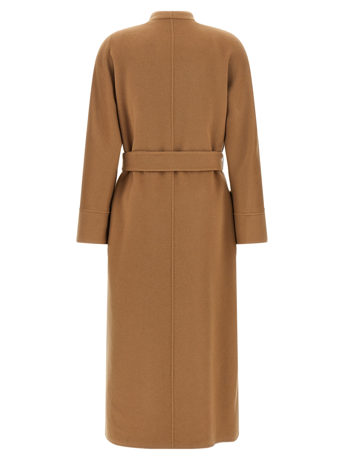 Max Mara Studio Nodo Beige Reversible Wool Coat