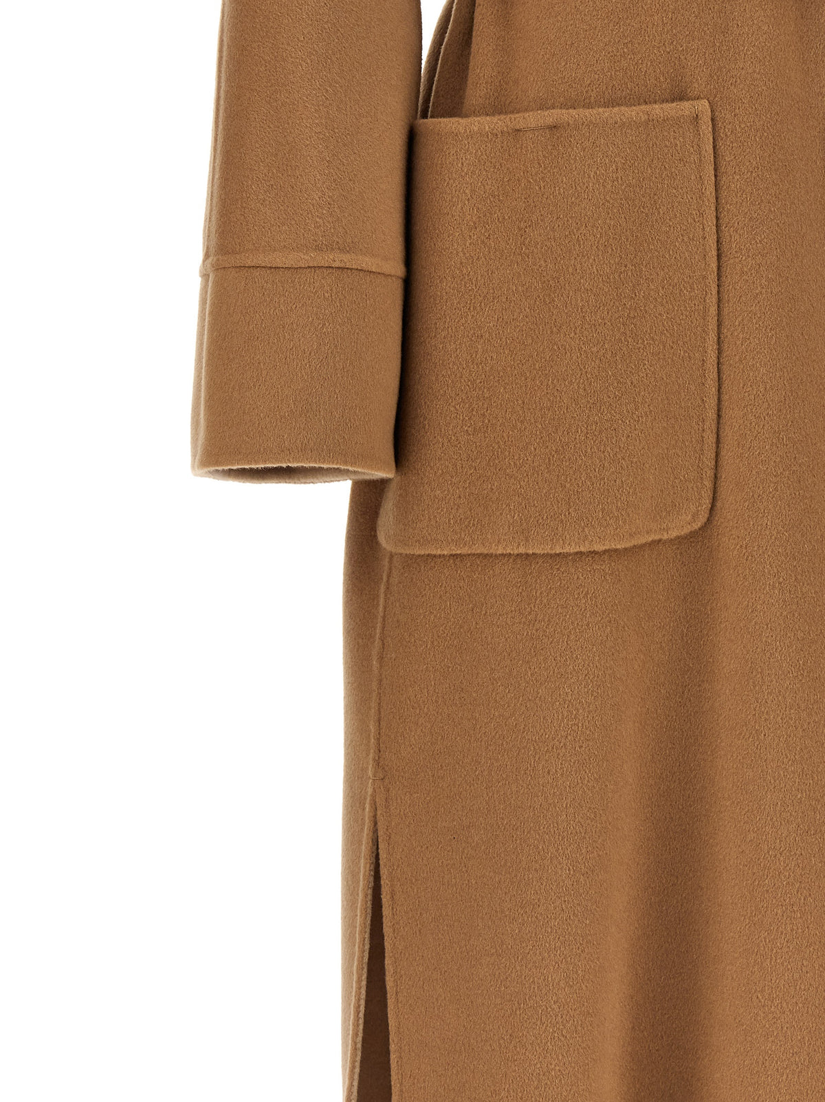 Max Mara Studio Nodo Beige Reversible Wool Coat