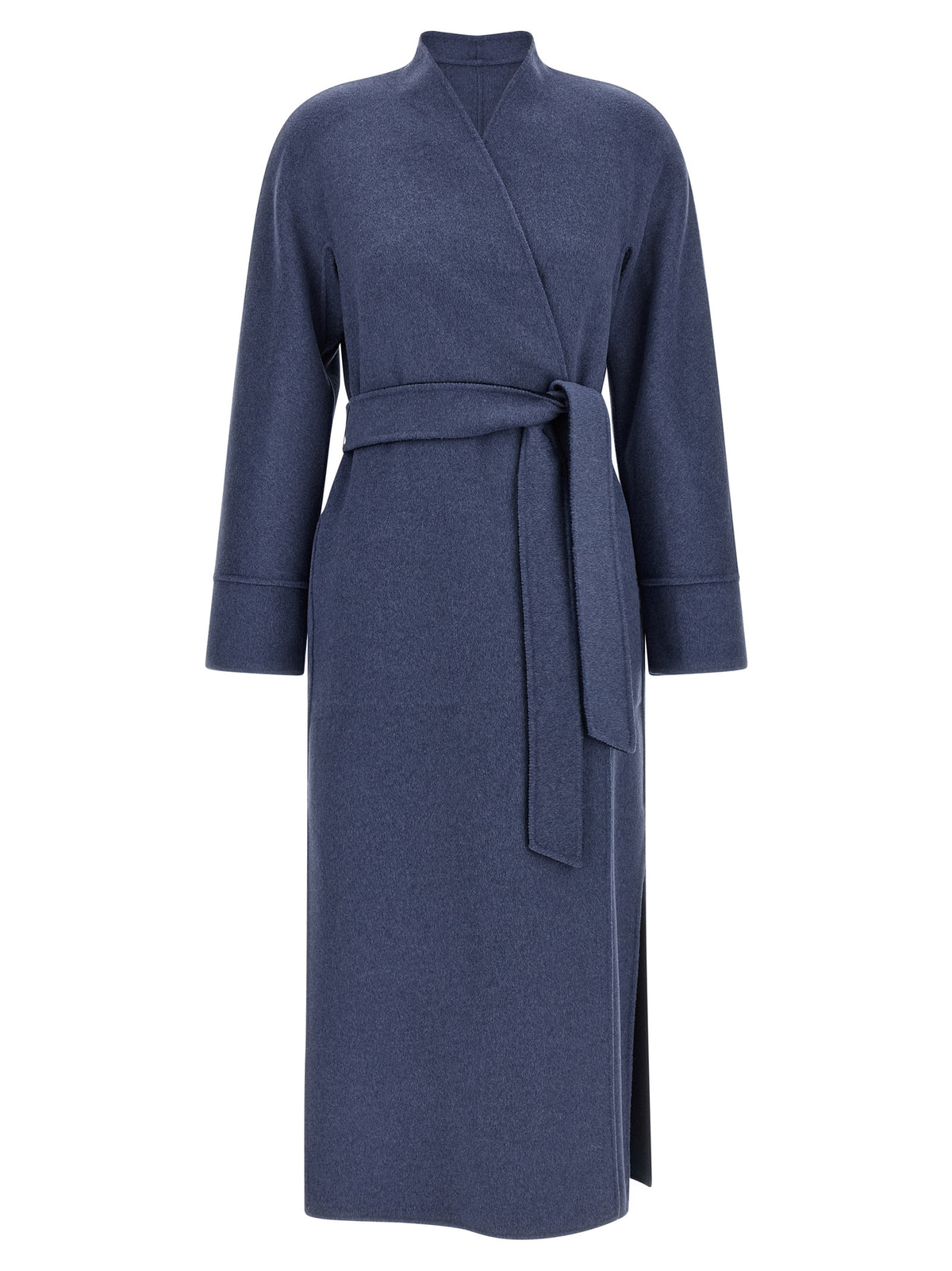 Max Mara Studio Nodo Multicolor Reversible Wool Coat