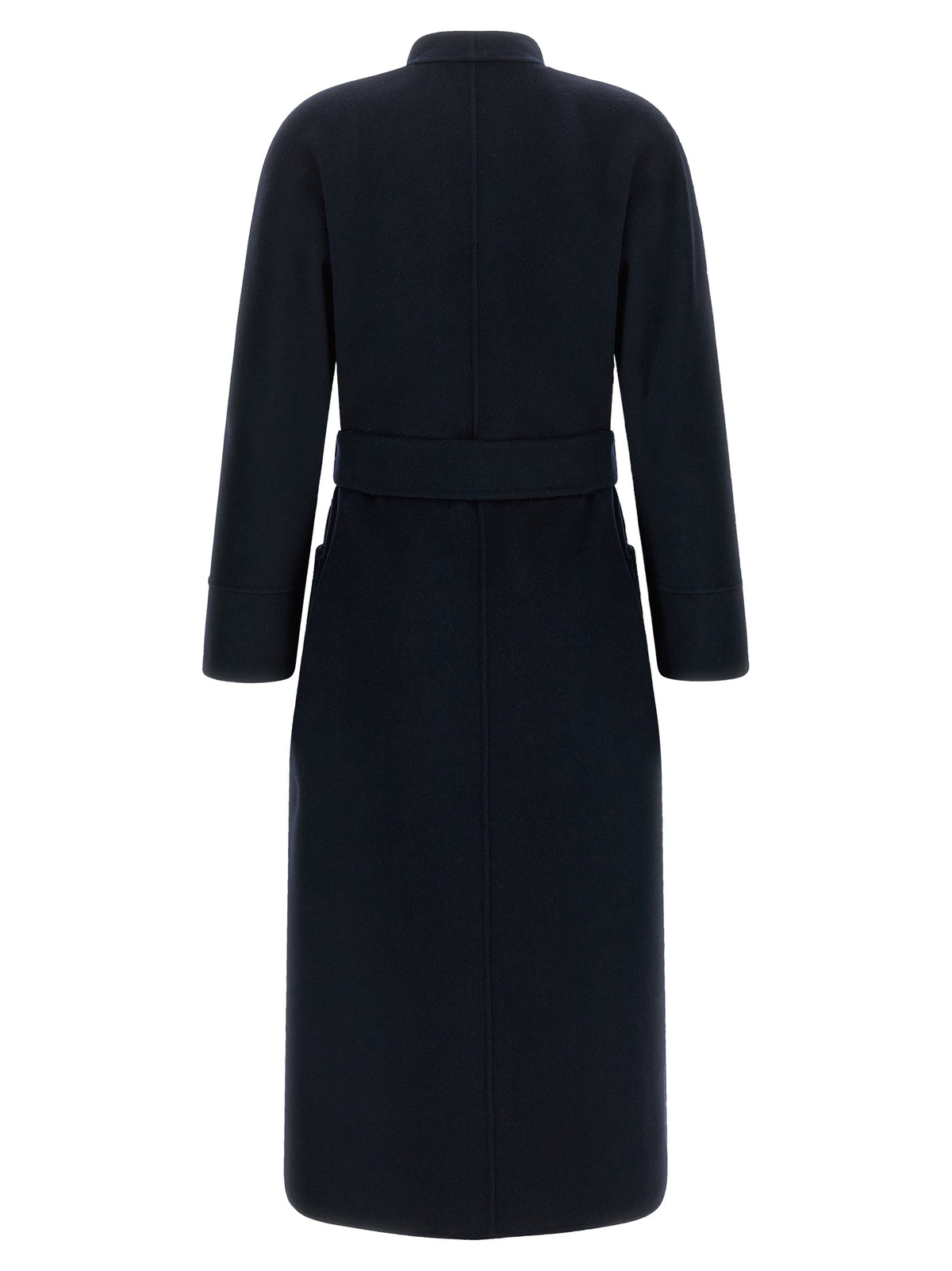 Max Mara Studio Nodo Multicolor Reversible Wool Coat