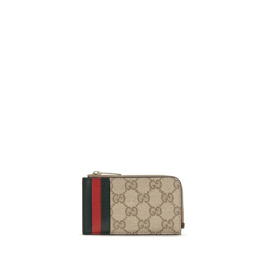 Gucci Multicolor GG Coated Fabric Web Card Holder