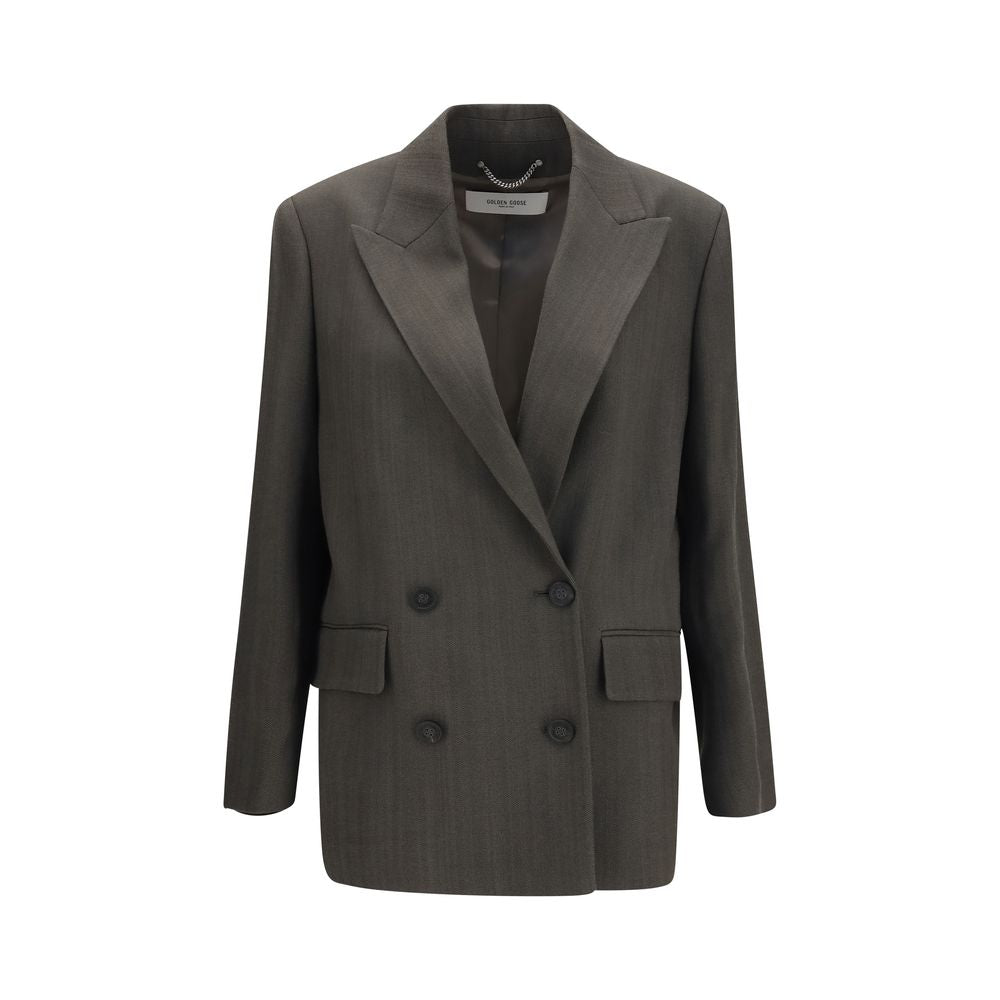 Golden Goose Laureen Deep Tundra Double-Breasted Blazer