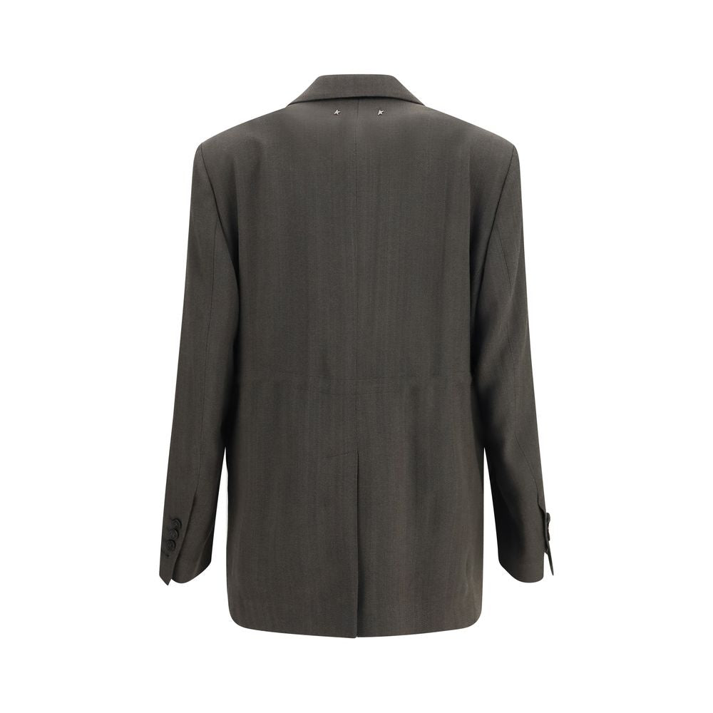 Golden Goose Laureen Deep Tundra Double-Breasted Blazer