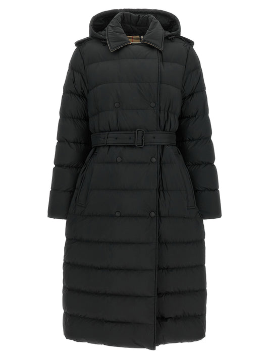 Burberry Kent Black Long Down Jacket
