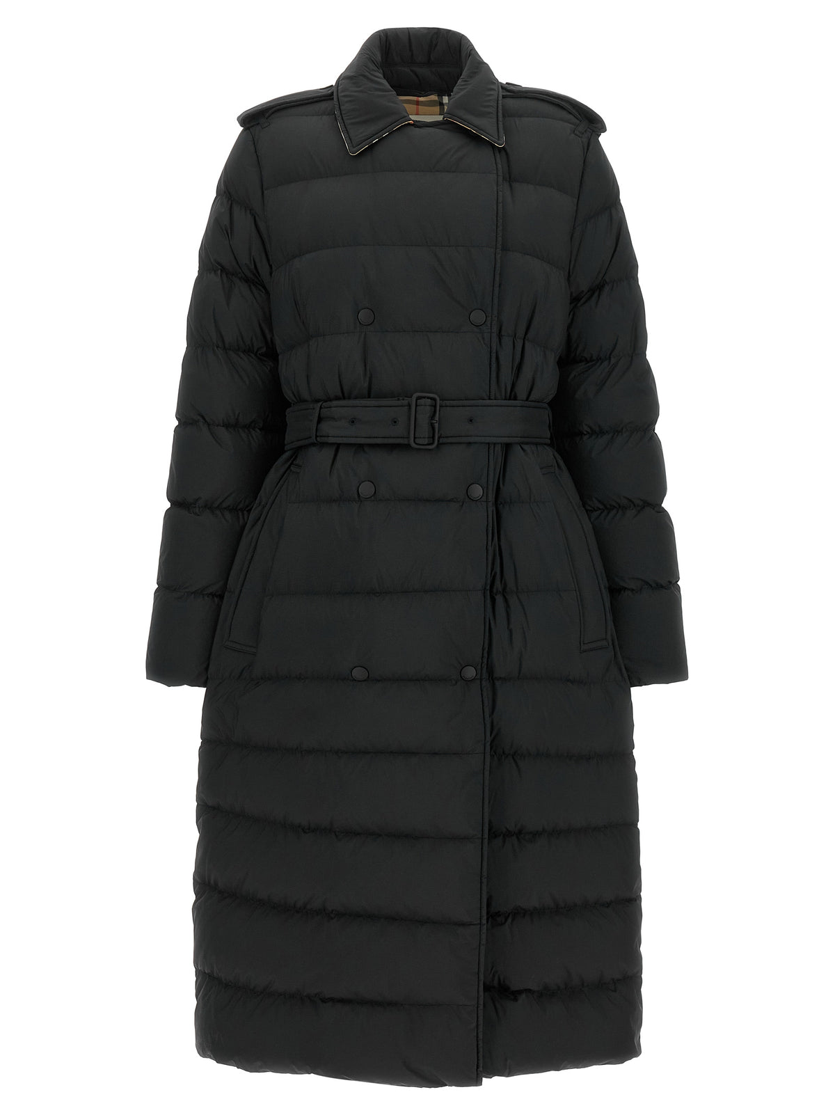 Burberry Kent Black Long Down Jacket