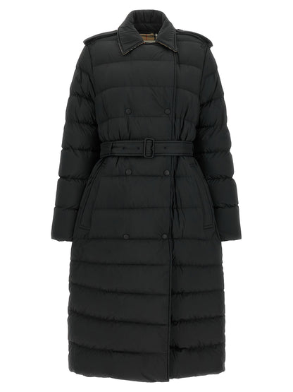 Burberry Kent Black Long Down Jacket