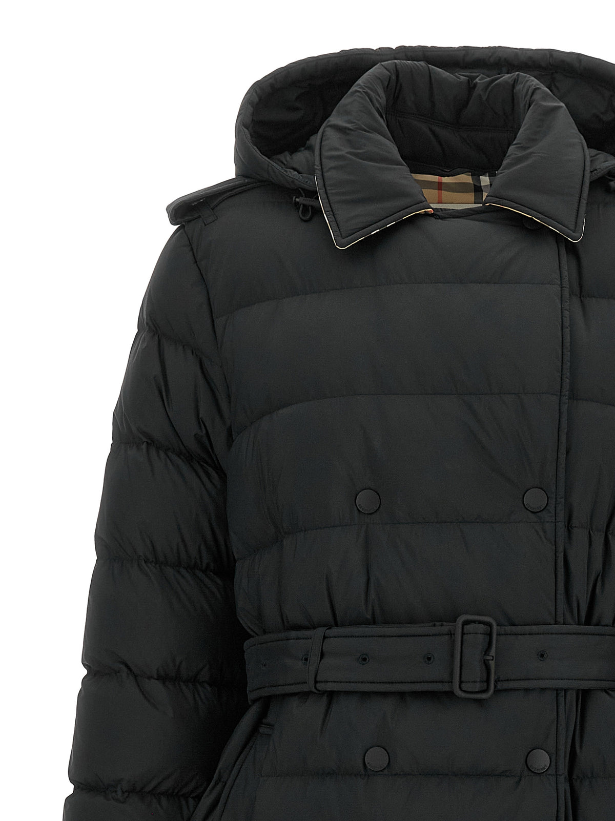 Burberry Kent Black Long Down Jacket