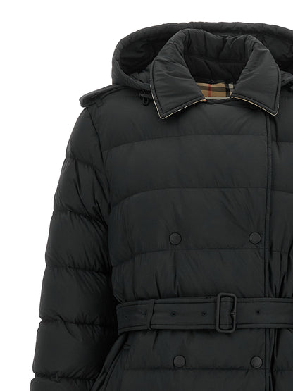 Burberry Kent Black Long Down Jacket