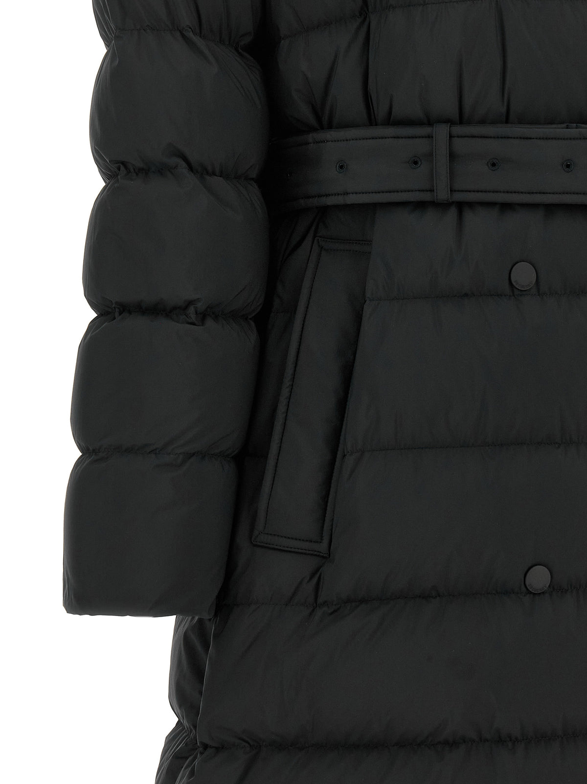 Burberry Kent Black Long Down Jacket