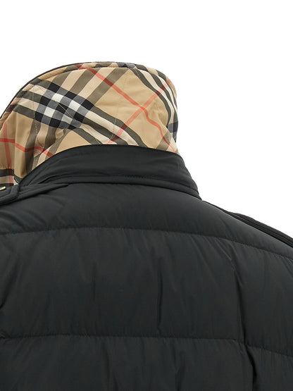 Burberry Kent Black Long Down Jacket