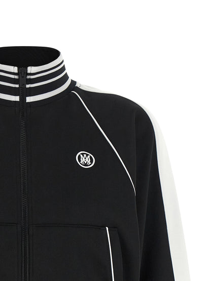 Amiri MA Monogram Contrast-Trim Black Track Jacket