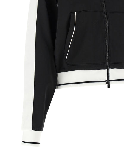 Amiri MA Monogram Contrast-Trim Black Track Jacket