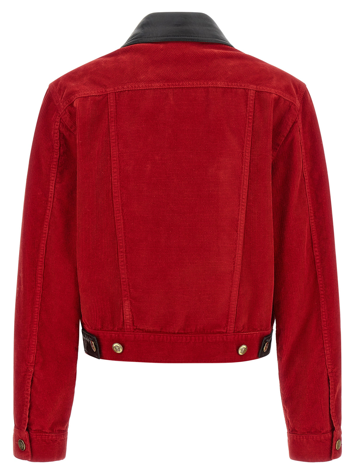 Versace Red Cotton Velvet Jacket