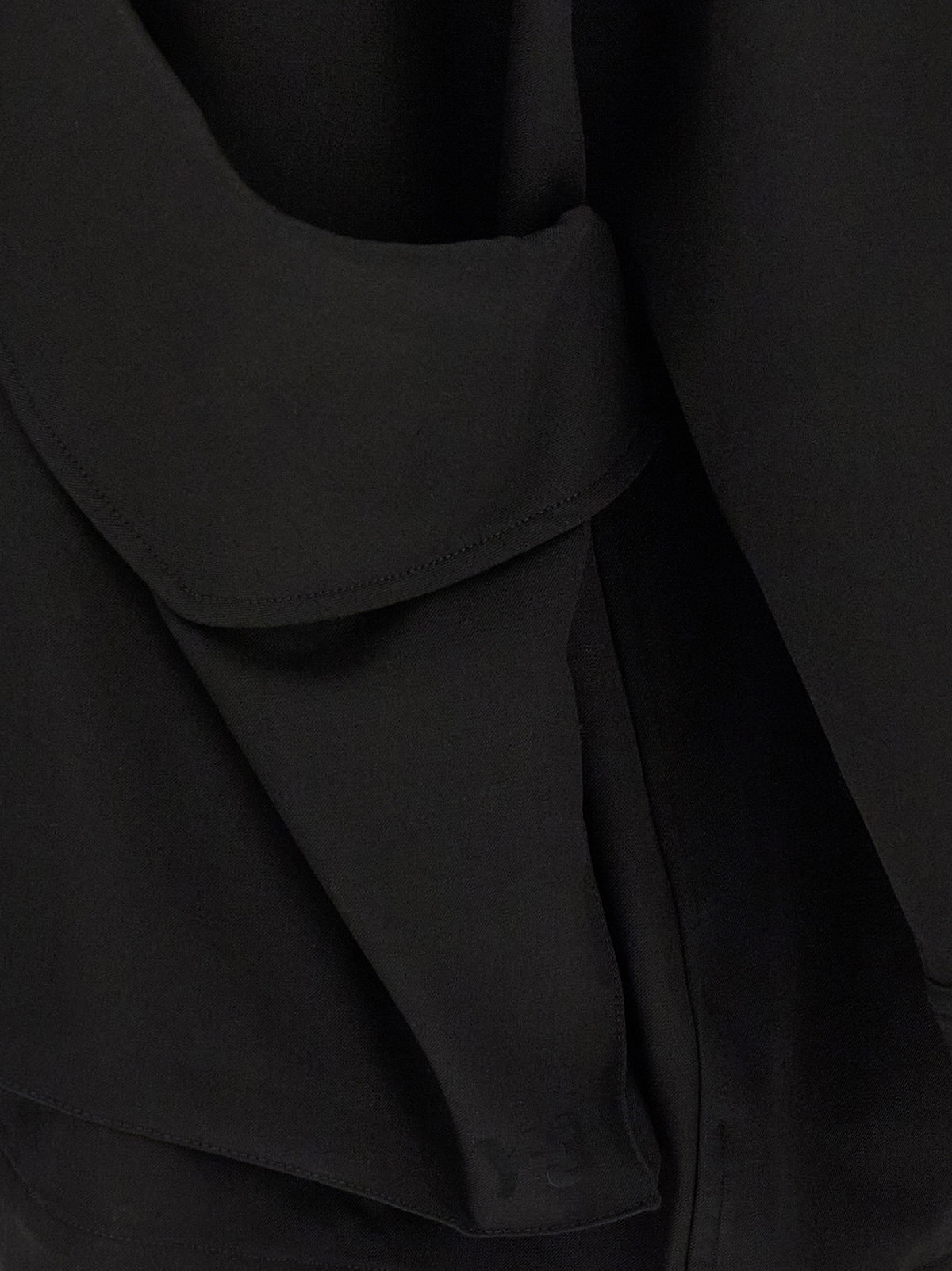 Y-3 Black Chore Wool-Blend Blazer