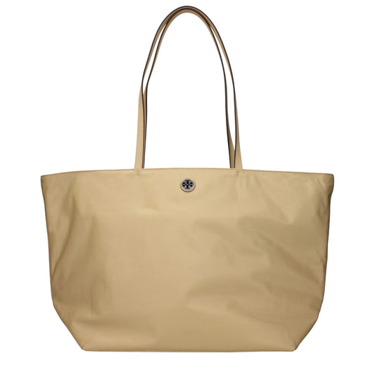Tory Burch Piper Beige Nylon Tote Bag