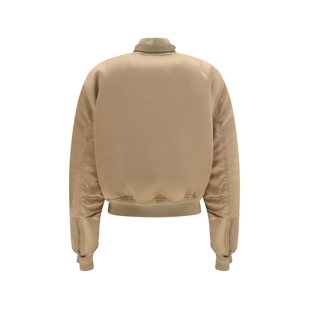 Tom Ford Gold Satin Aviator Bomber Jacket