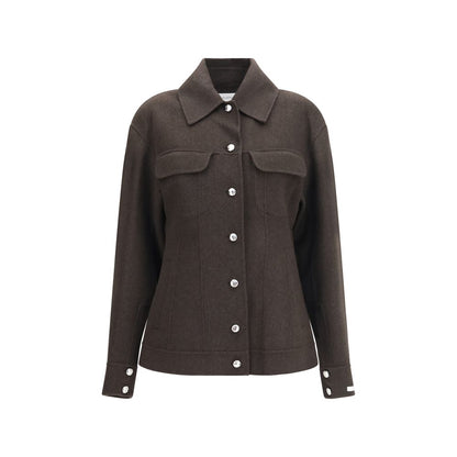 Max Mara Sportmax Calcio Brown Virgin Wool Jacket
