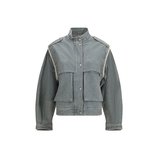 Isabel Marant Étoile Edany Blue Cotton Twill Jacket