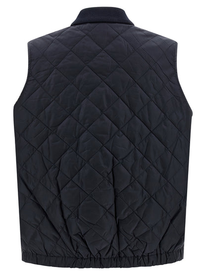 Prada Blue Diamond-Quilted Re-Nylon Vest