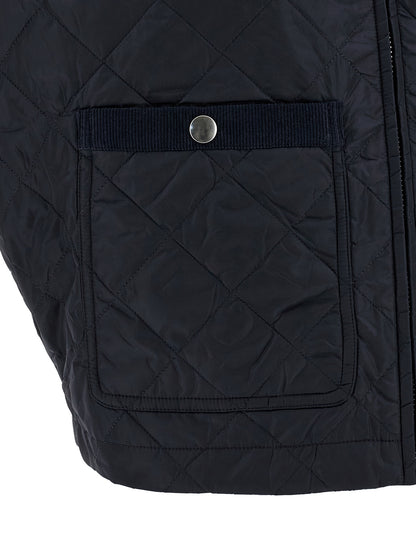 Prada Blue Diamond-Quilted Re-Nylon Vest