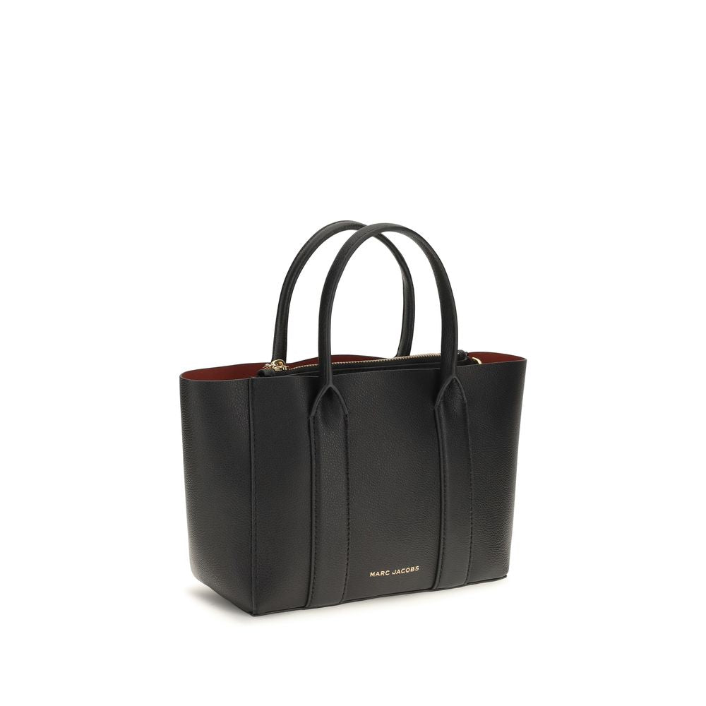Marc Jacobs Pop J Small Work Tote Black Pebble Leather Bag