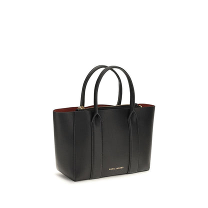 Marc Jacobs Pop J Small Work Tote Black Pebble Leather Bag