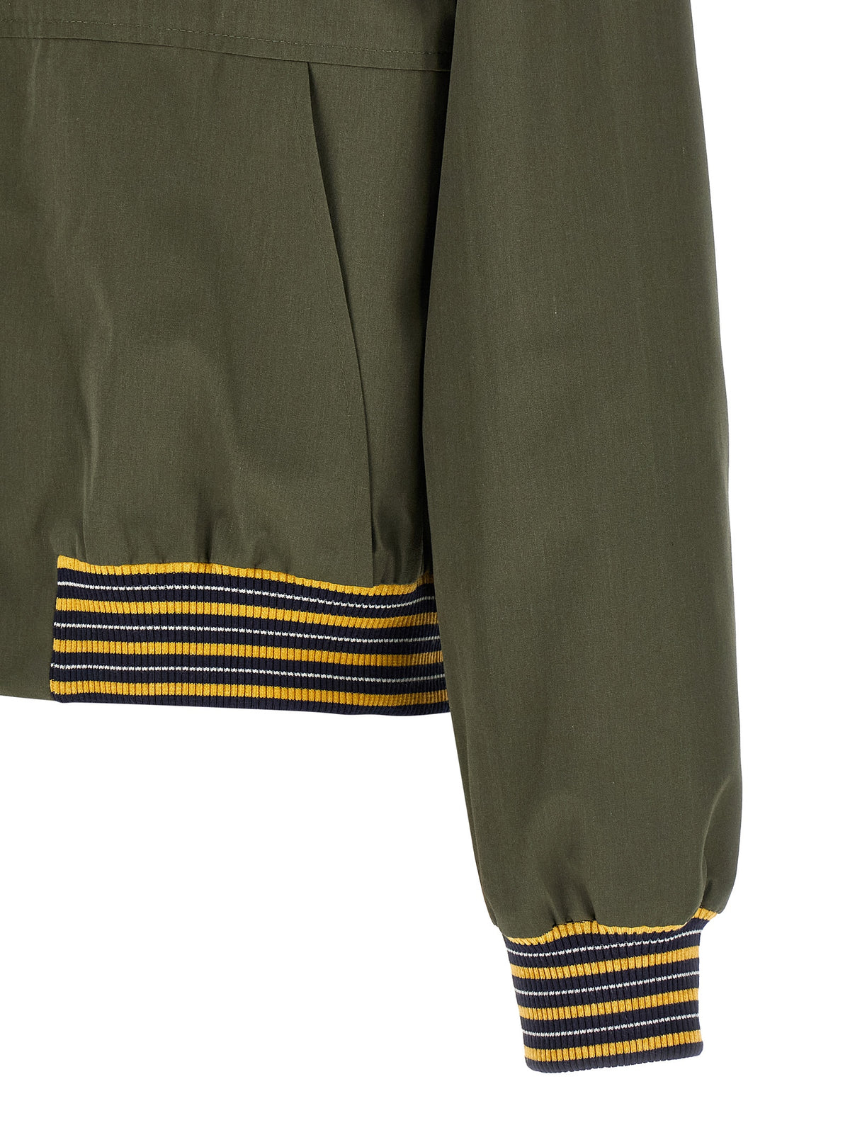 Prada Bicolor Poplin Bomber Jacket