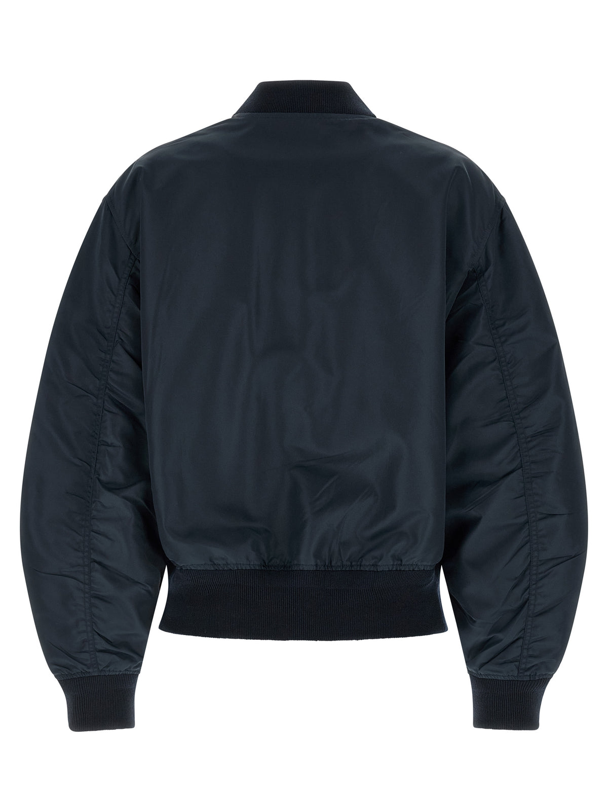 Prada Blue Nylon Twill Bomber Jacket