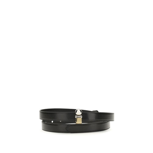 Jacquemus Citta Black Leather Belt