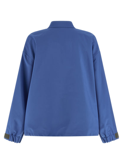 Miu Miu Blue Technical Canvas Anorak