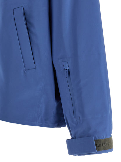 Miu Miu Blue Technical Canvas Anorak