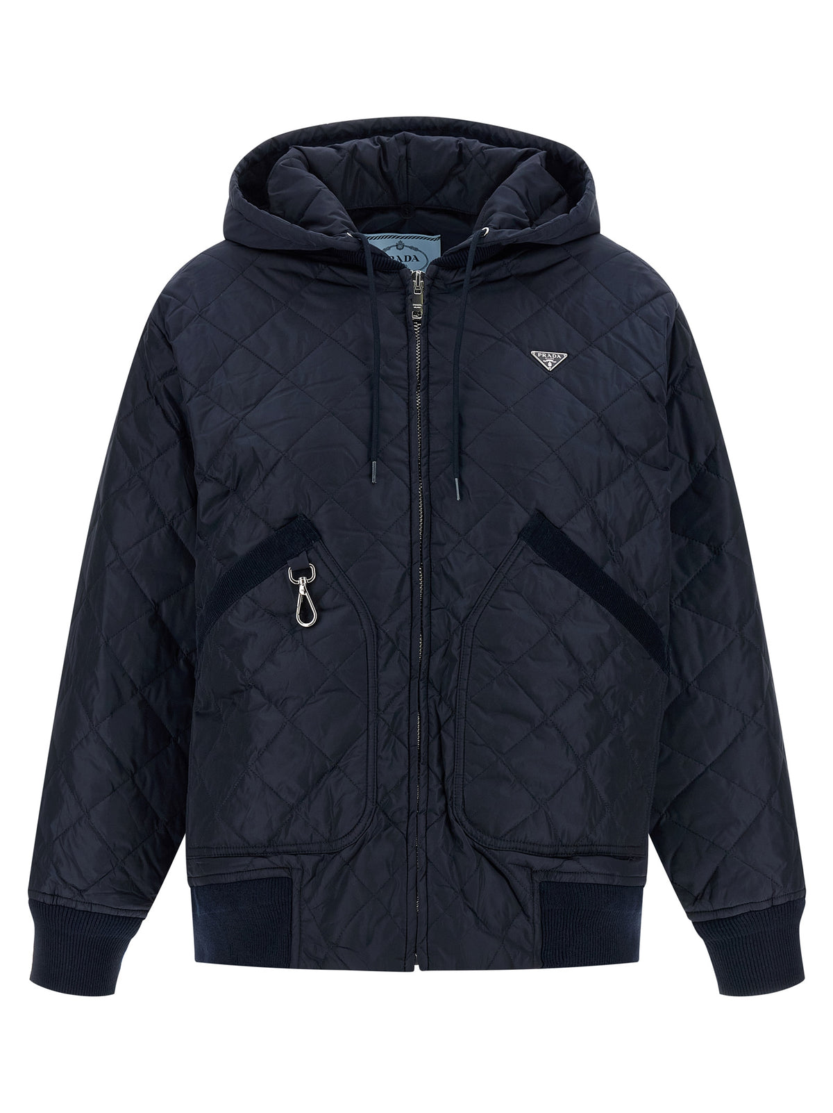 Prada Blue Quilted Nylon Jacket