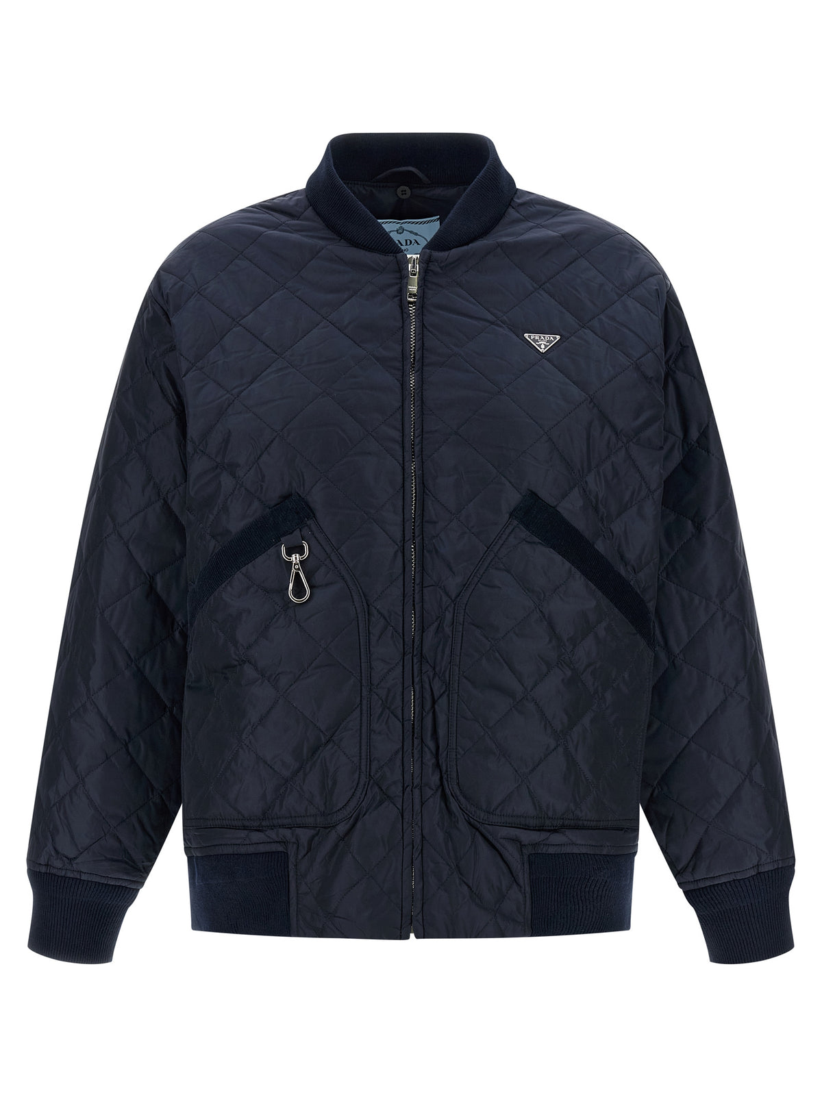 Prada Blue Quilted Nylon Jacket