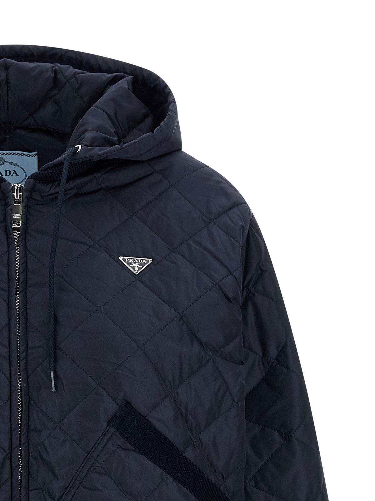 Prada Blue Quilted Nylon Jacket