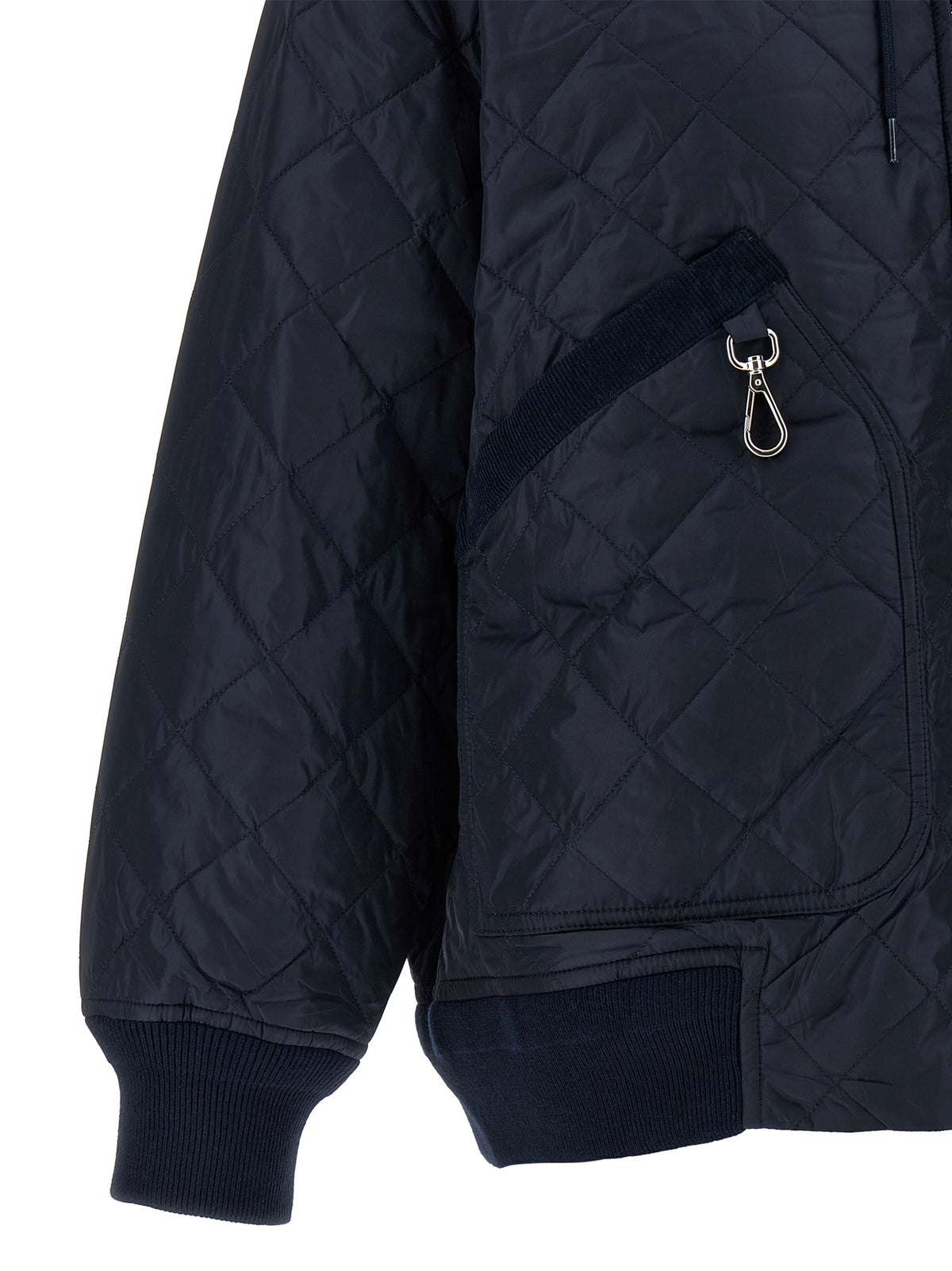 Prada Blue Quilted Nylon Jacket