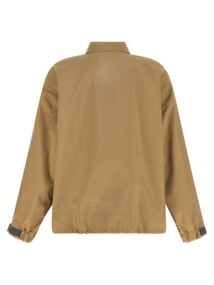 Miu Miu Beige Technical Canvas Anorak
