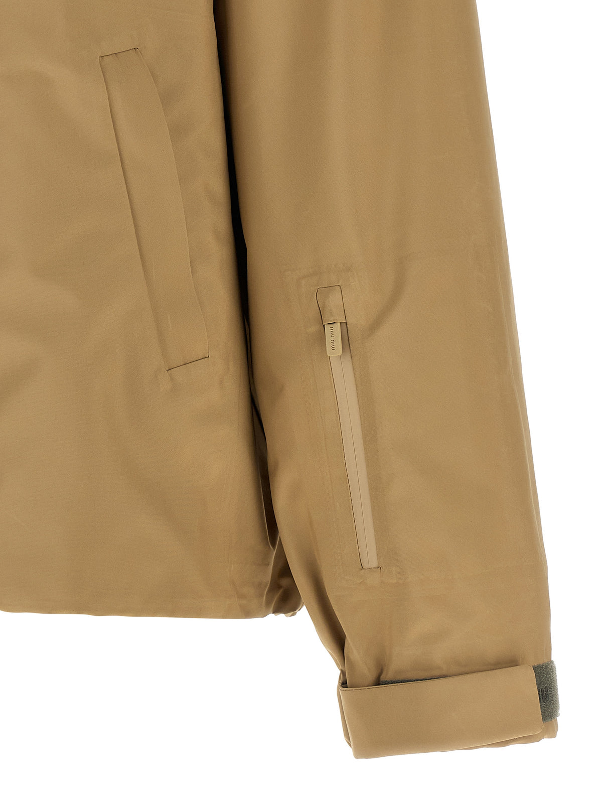 Miu Miu Beige Technical Canvas Anorak