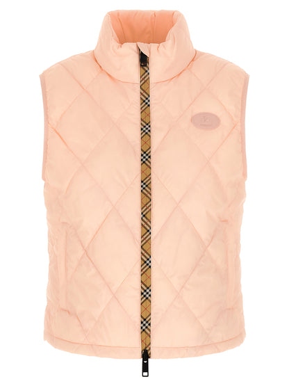 Burberry Cheswick Pink Quilted Nylon Jacket