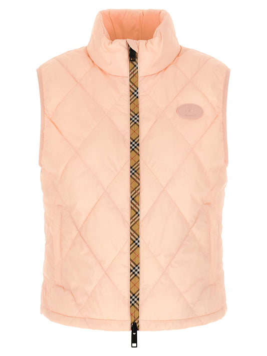 Burberry Cheswick Pink Quilted Nylon Jacket