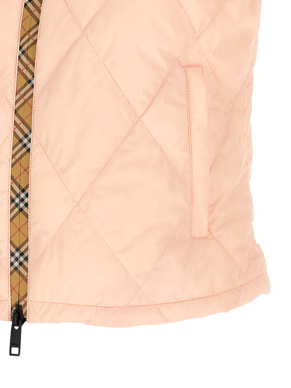 Burberry Cheswick Pink Quilted Nylon Jacket