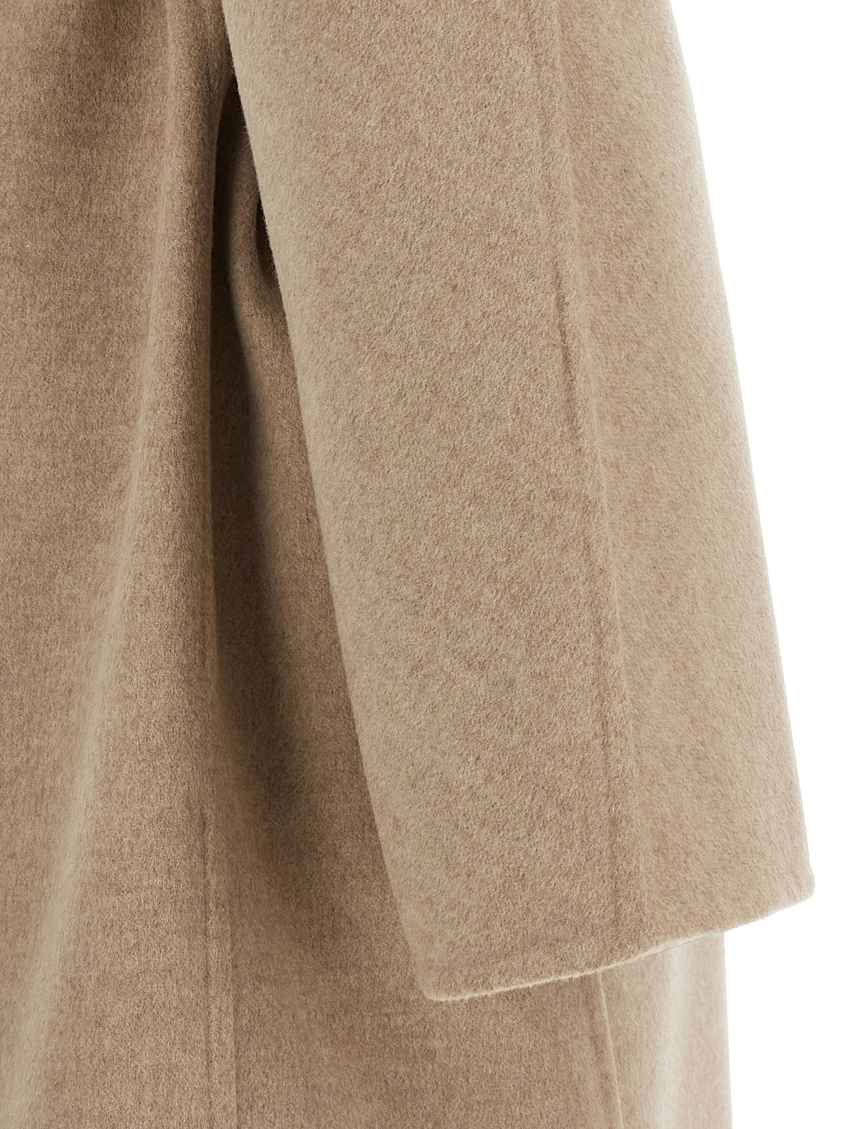Ferragamo Chateau Beige Virgin Wool Double-Breasted Coat