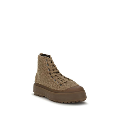 Casadei Explorer Brown Bouclé Sneakers